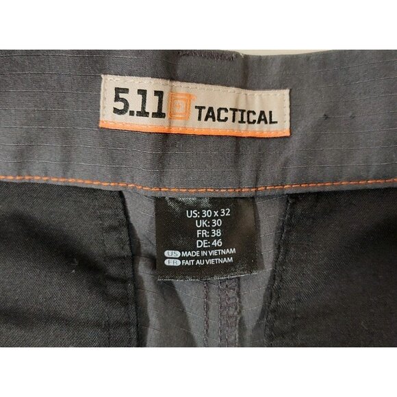 5.11 Tactical Fast Tac Urban Pants Ripstop Men's 30x32 Dark Gray 74461-018 - Picture 3 of 8
